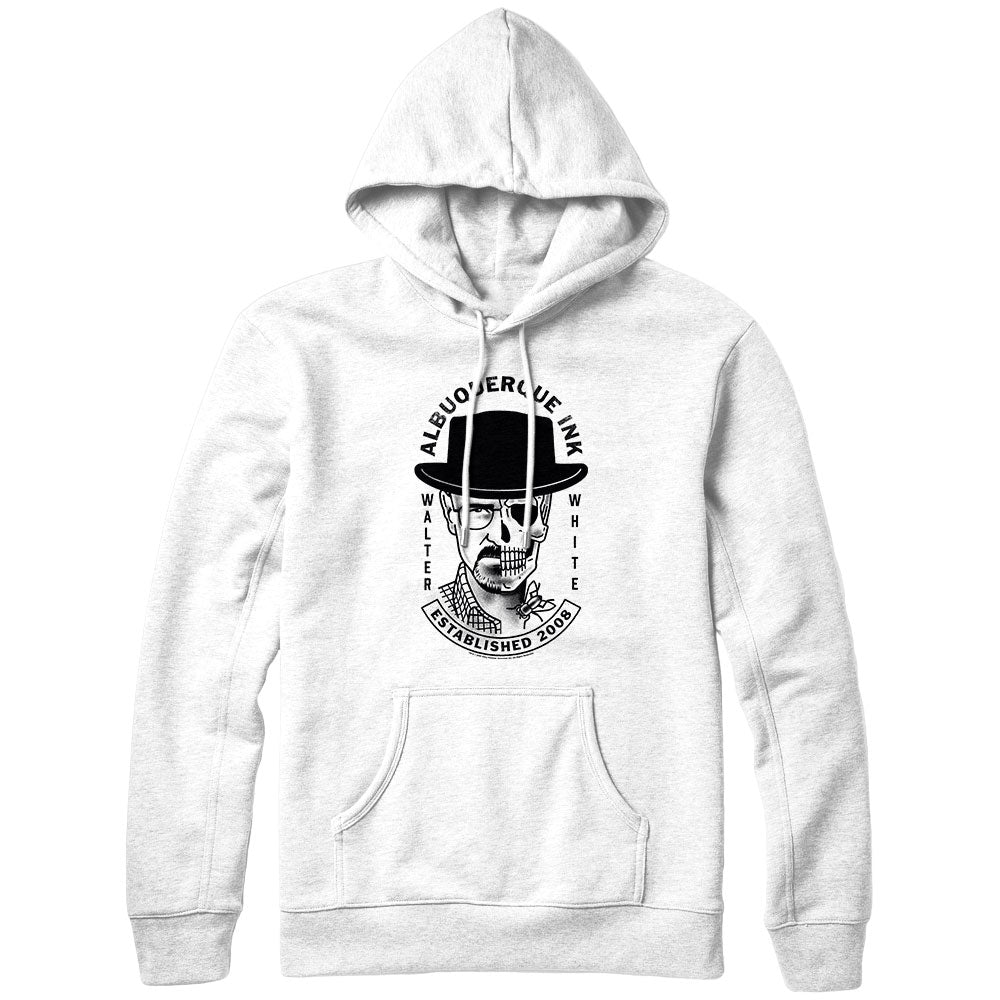 Walter White Albuquerque Ink White Hoodie from Breaking Bad
